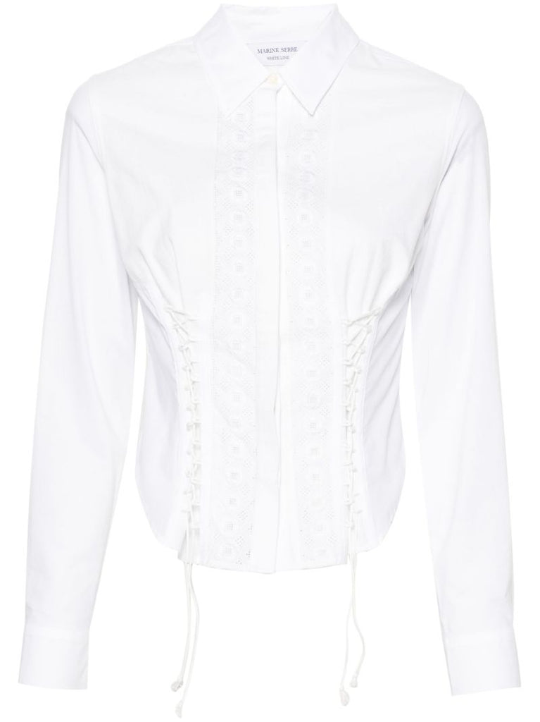 White Regenerated Household Linen Shirt