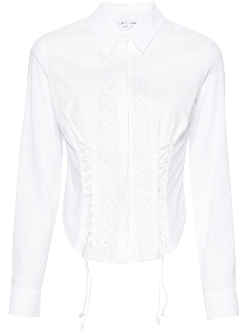 White Regenerated Household Linen Shirt