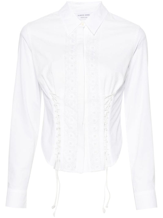 White Regenerated Household Linen Shirt