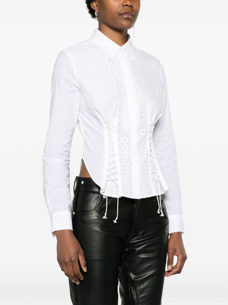 White Regenerated Household Linen Shirt