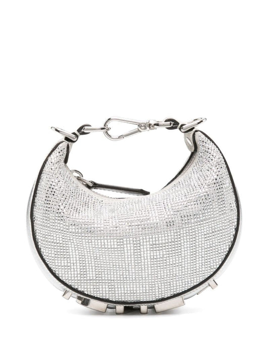 Silver Fendigraphy Mini Shoulder Bag