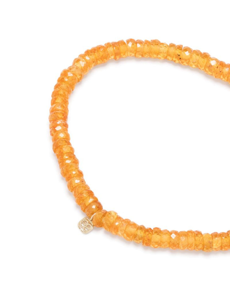 14k Yellow Gold Cocktail Eternity Spessartite Bead Bracelet