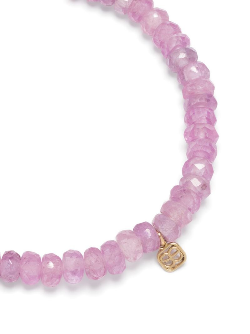 14k Yellow Gold Playing Card Heart Sapphire Bracelet