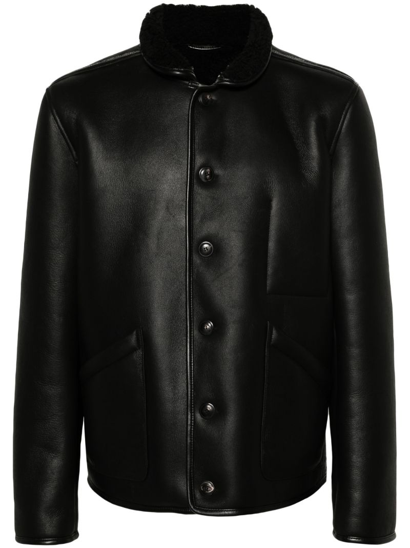 Black Brainticket Og Leather Jacket