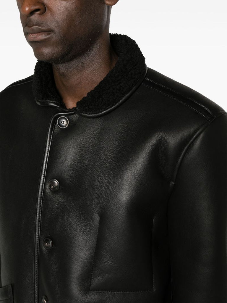 Black Brainticket Og Leather Jacket