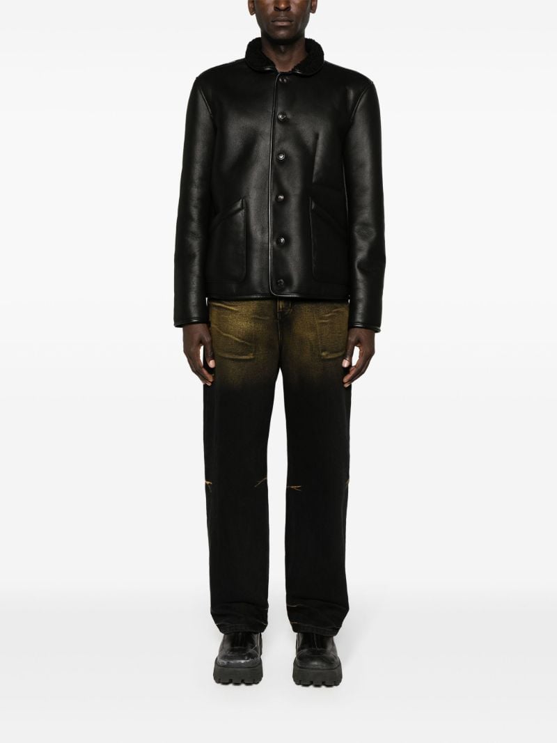 Black Brainticket Og Leather Jacket