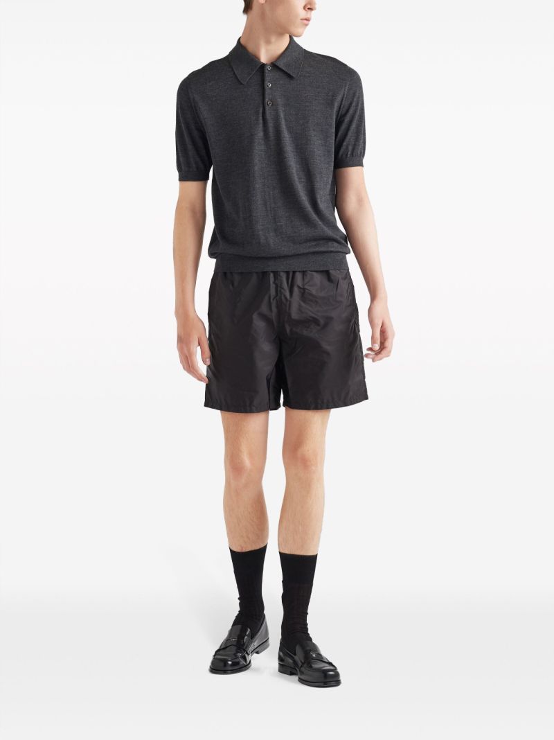 Black Triangle Logo Swim Shorts