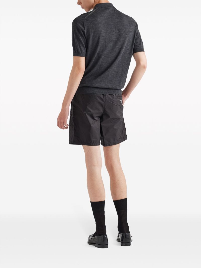 Black Triangle Logo Swim Shorts