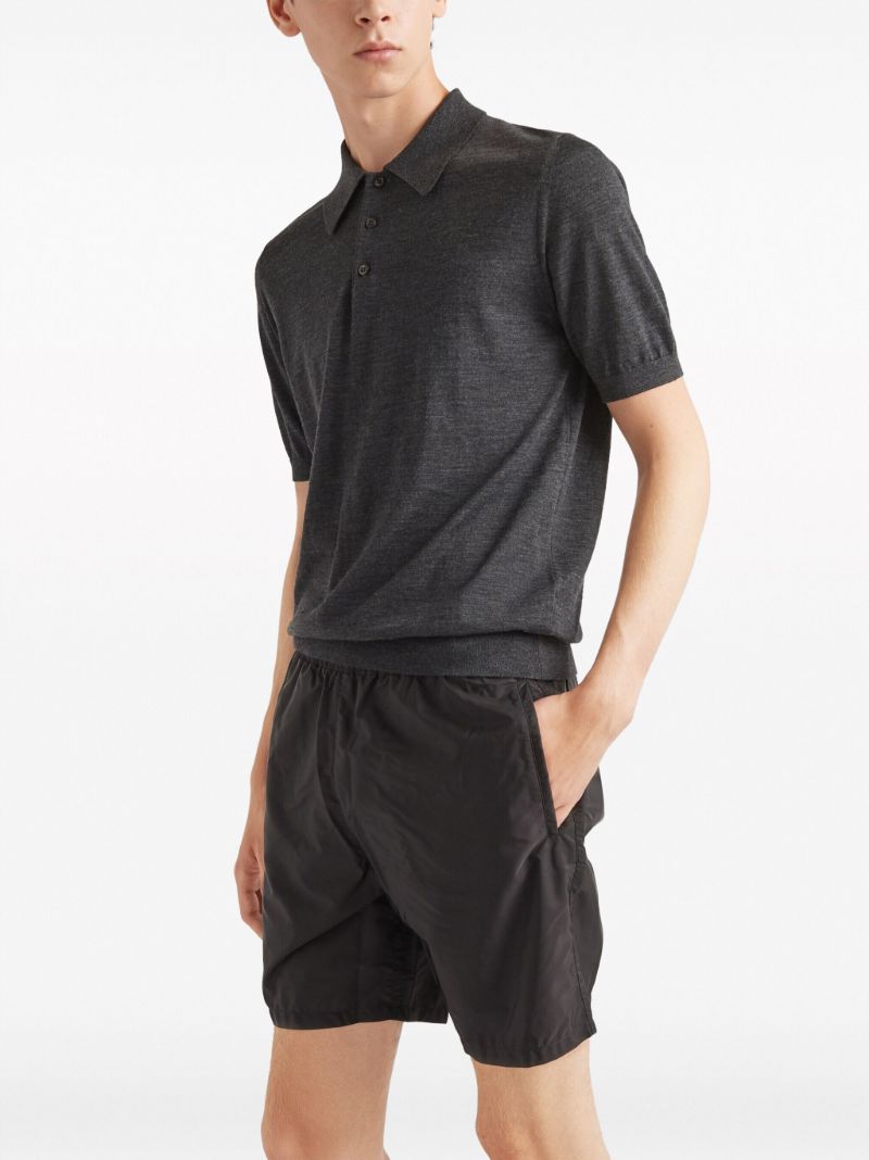 Black Triangle Logo Swim Shorts