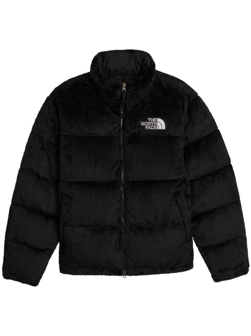 Black Nuptse Velour Padded Jaxket