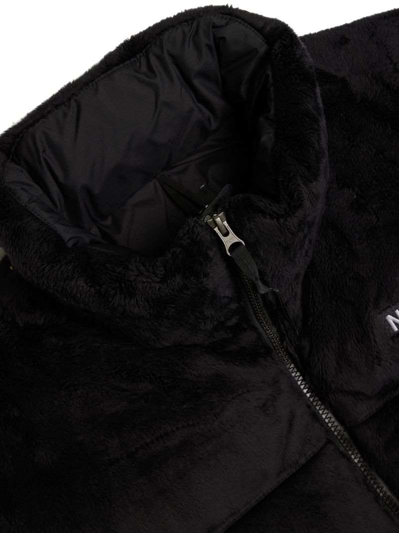 Black Nuptse Velour Padded Jaxket