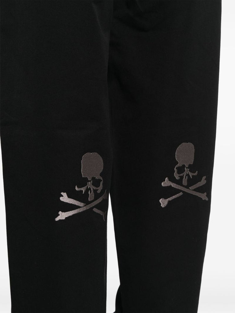 Black Straight Leg Cotton Trousers