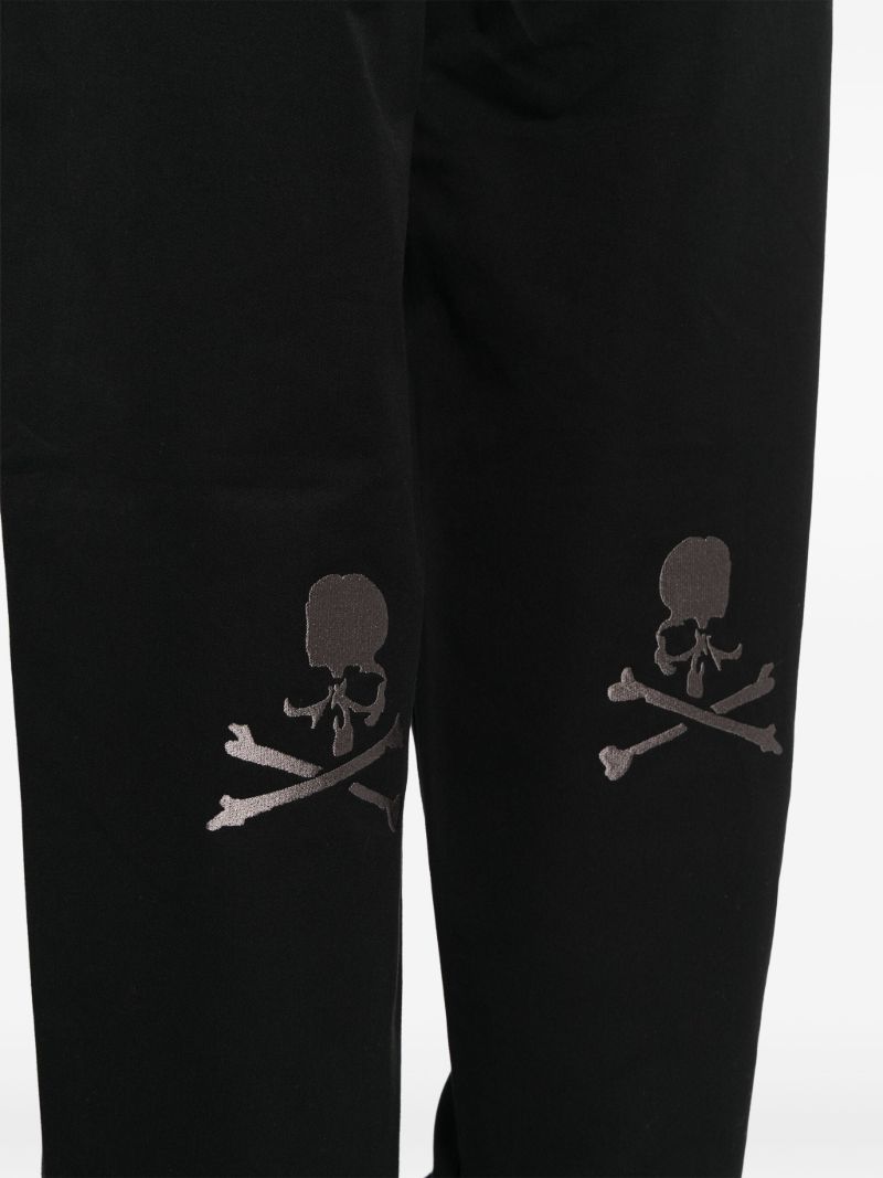 Black Straight Leg Cotton Trousers