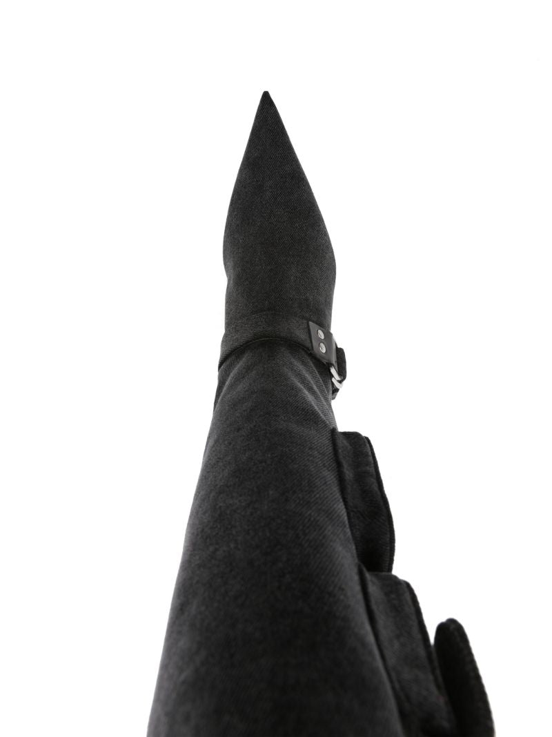 Black 65 Denim Cargo Boots