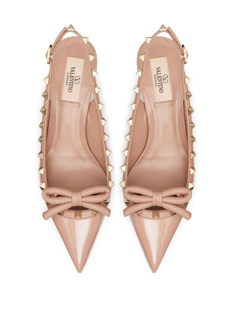 Neutral Rockstud 60 Leather Pumps