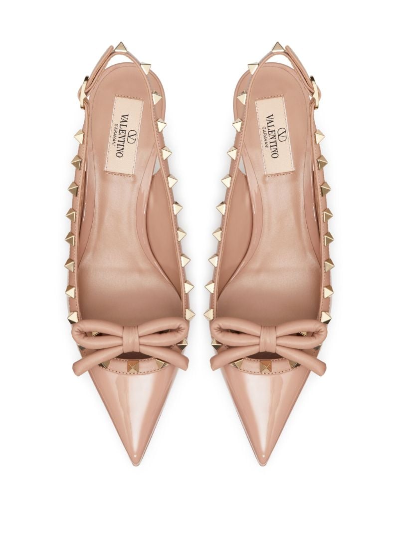 Neutral Rockstud 60 Leather Pumps