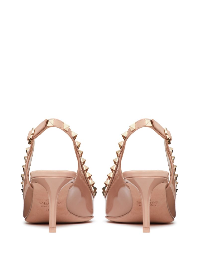 Neutral Rockstud 60 Leather Pumps