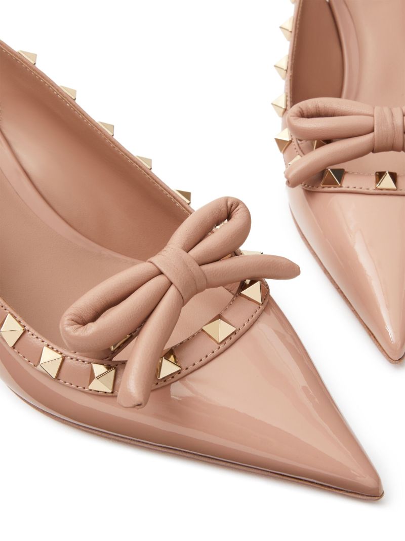 Neutral Rockstud 60 Leather Pumps