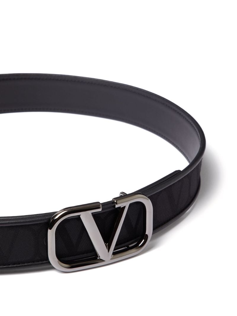 Black Toile Iconographe Belt