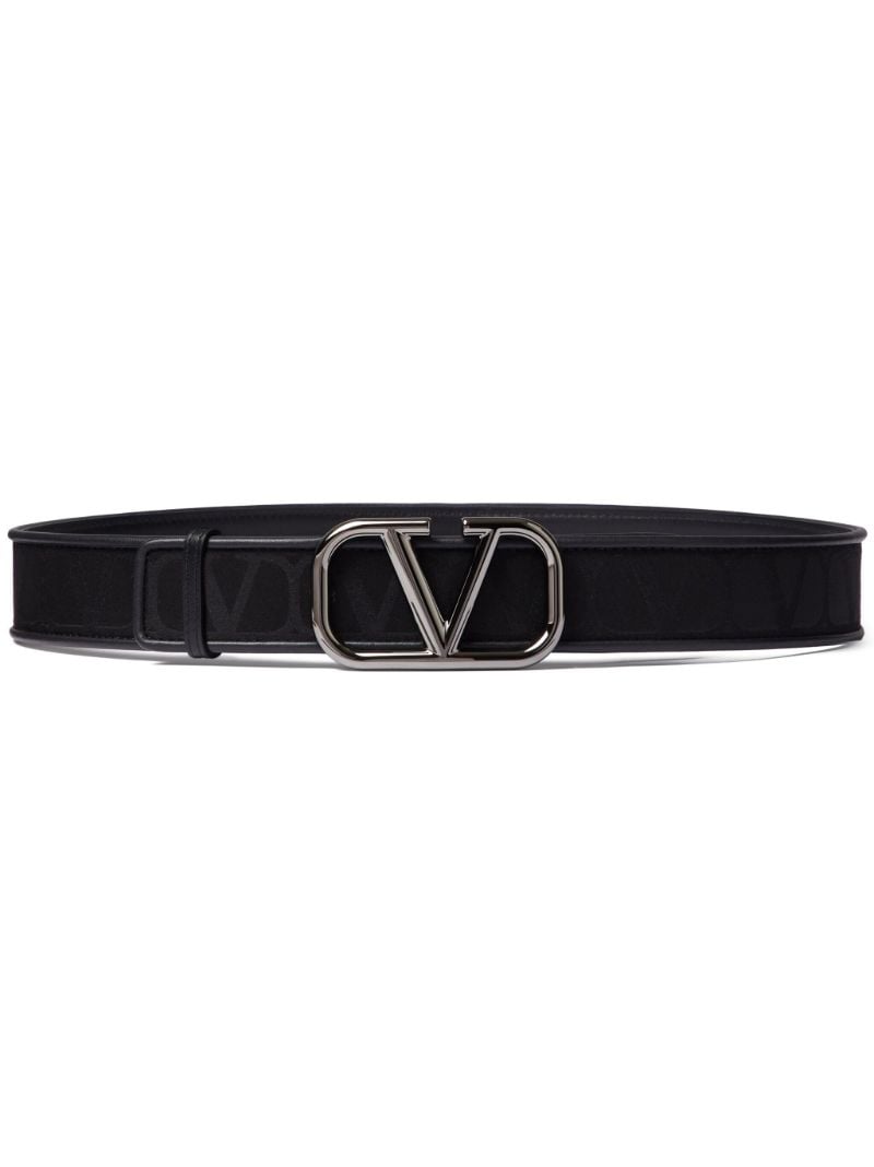 Black Toile Iconographe Belt