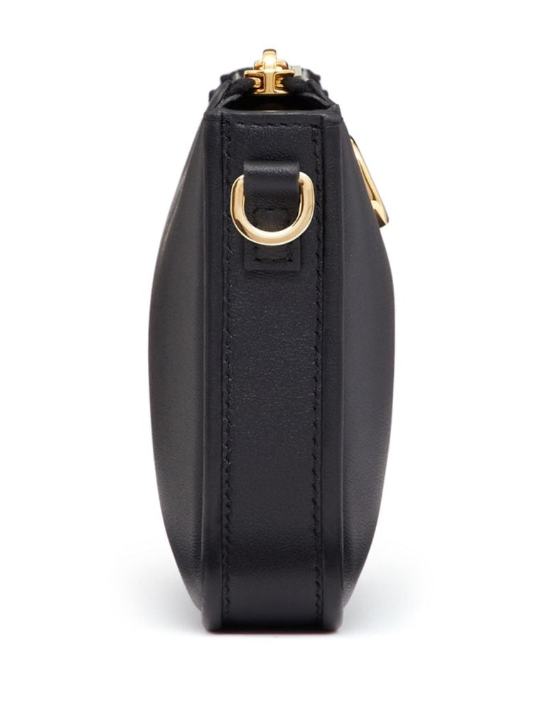 Black Vlogo Signature Leather Mini Bag