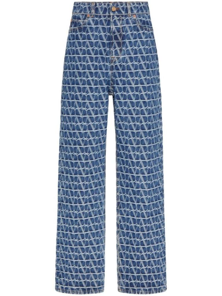 Blue Toile Iconographe Straight-leg Jeans