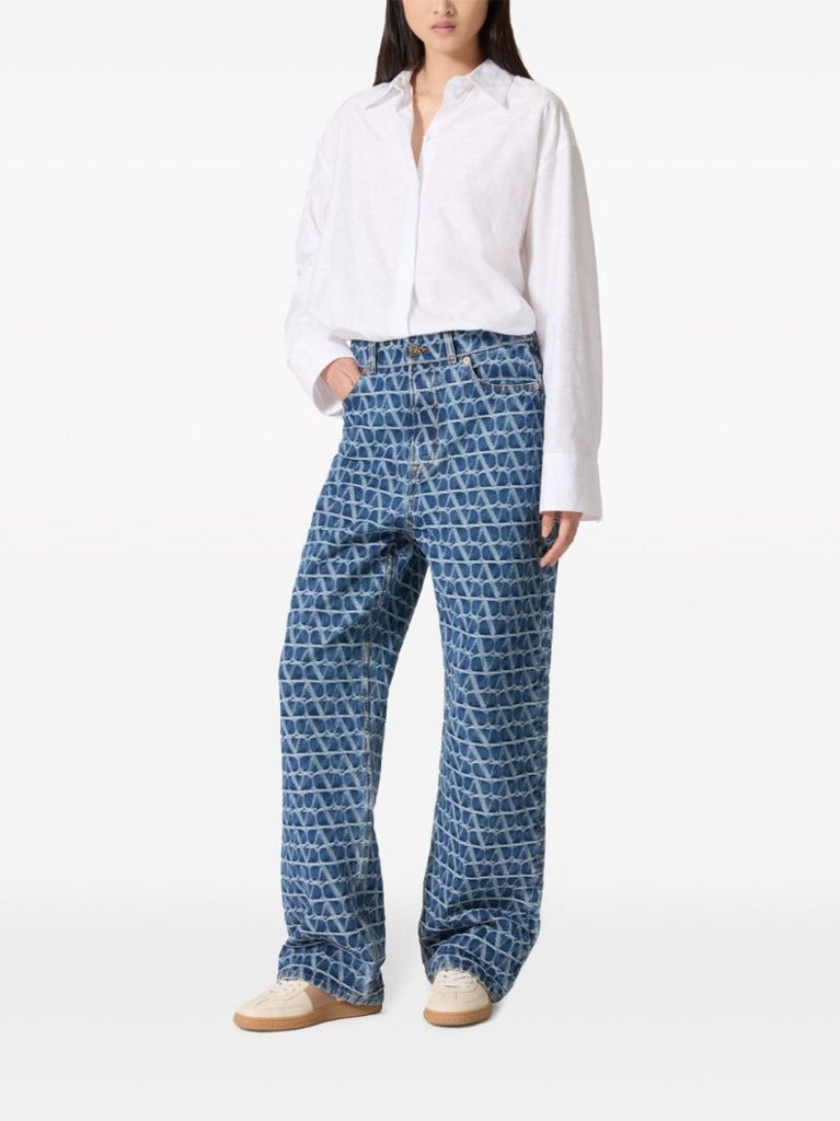 Blue Toile Iconographe Straight-leg Jeans