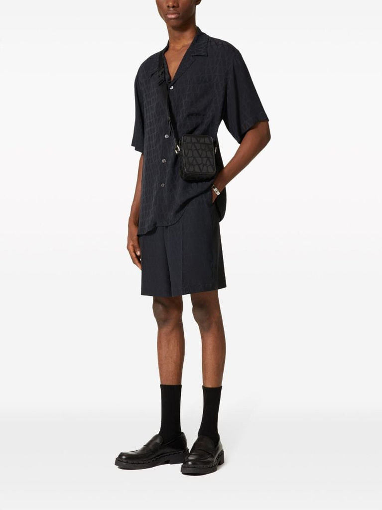 Black Toile Iconographe Silk Shorts