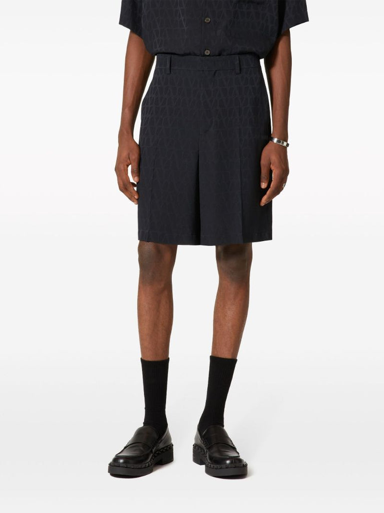 Black Toile Iconographe Silk Shorts