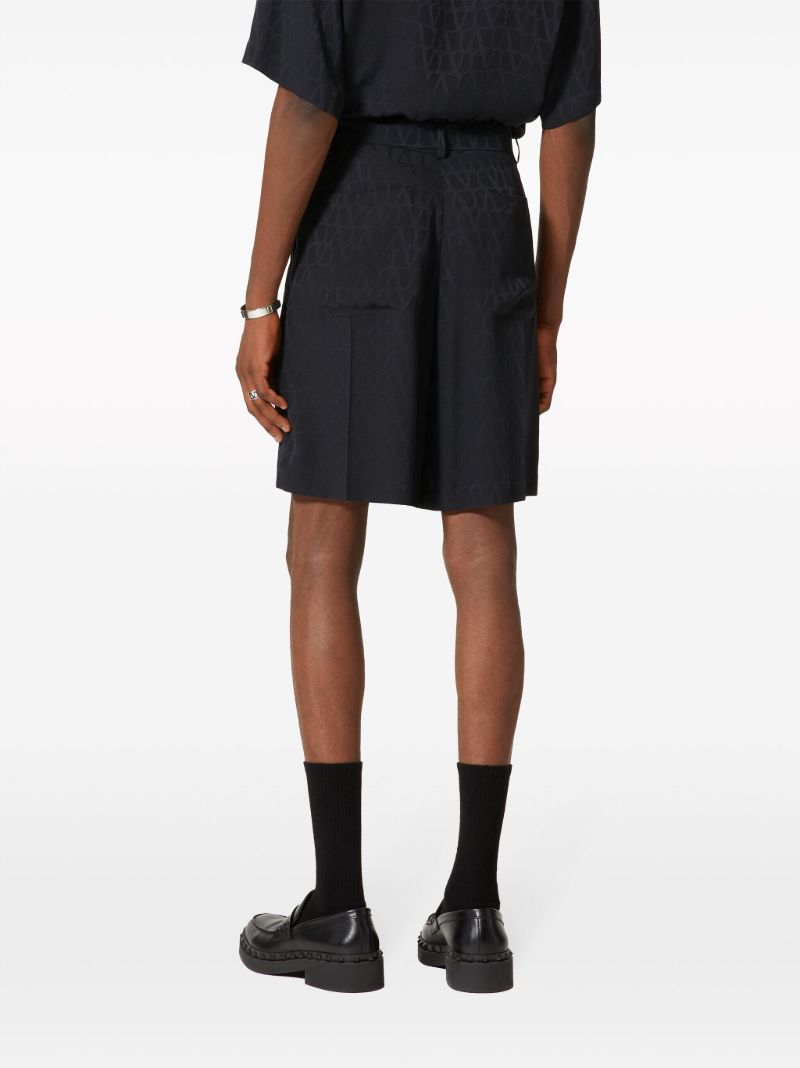 Black Toile Iconographe Silk Shorts