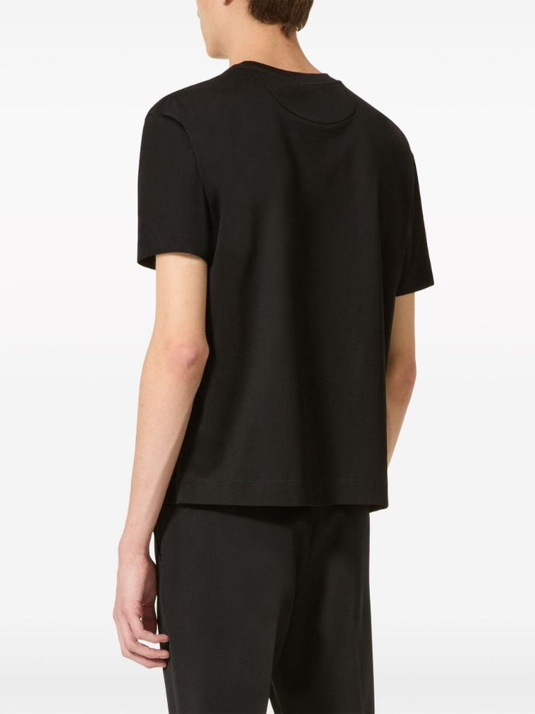 Black Logo-print Cotton T-shirt