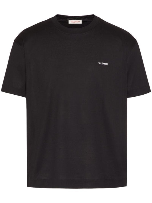 Black Logo-print Cotton T-shirt