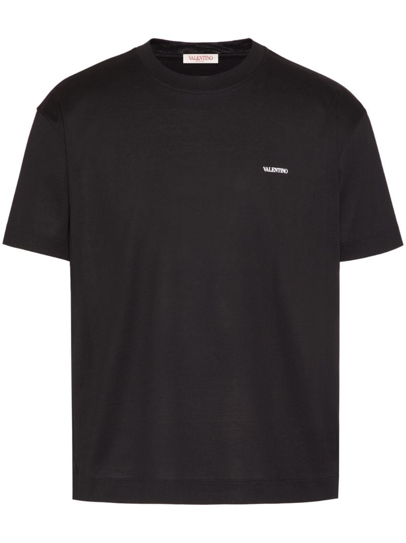 Black Logo-print Cotton T-shirt