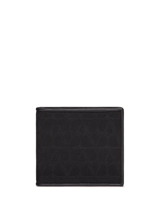 Black Toile Iconographe Bi-fold Wallet