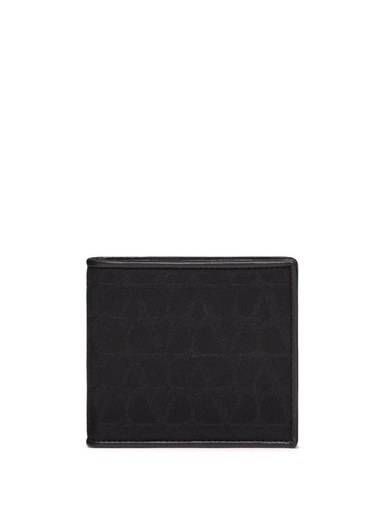 Black Toile Iconographe Bi-fold Wallet