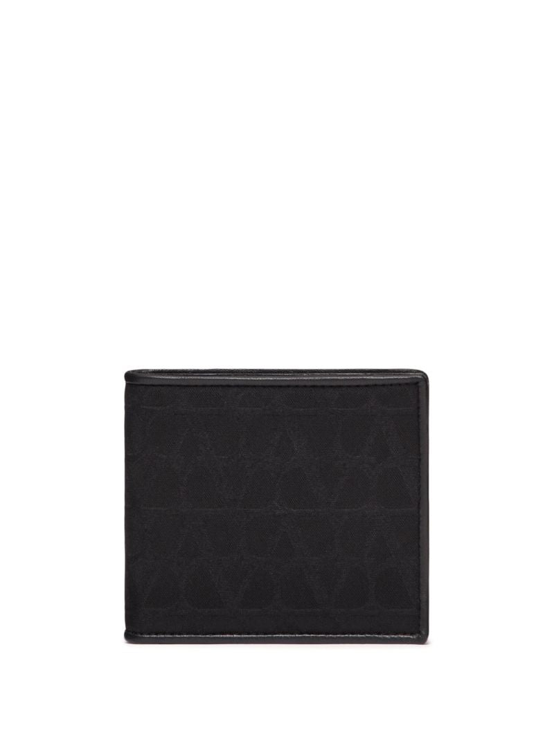 Black Toile Iconographe Bi-fold Wallet