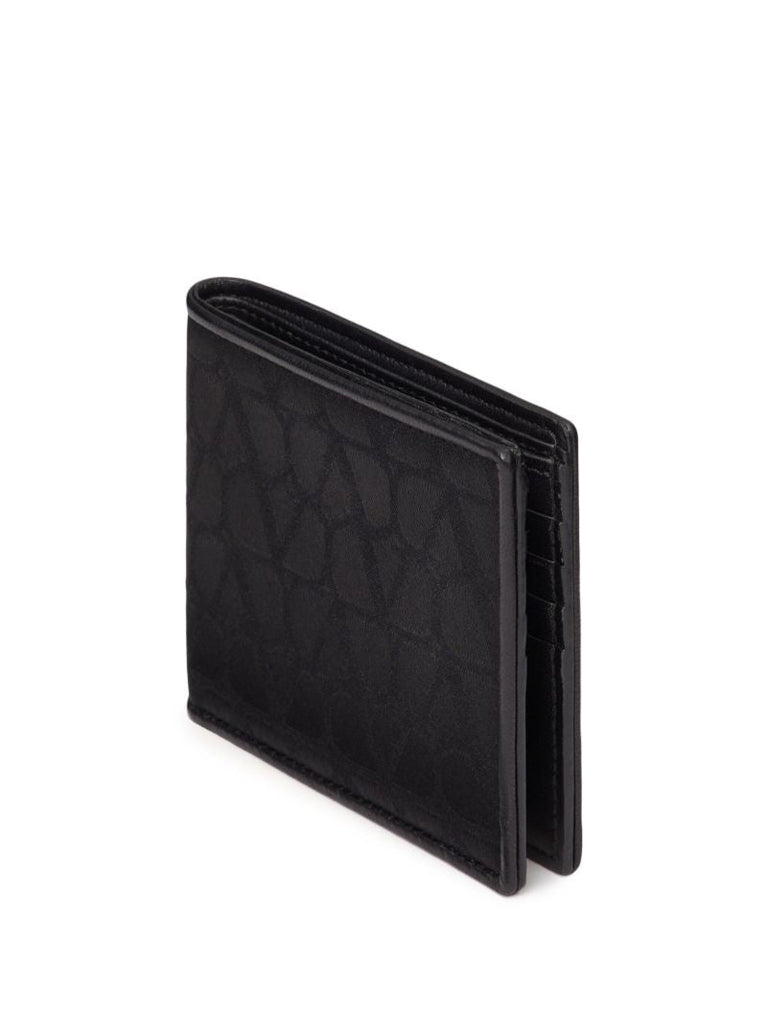 Black Toile Iconographe Bi-fold Wallet
