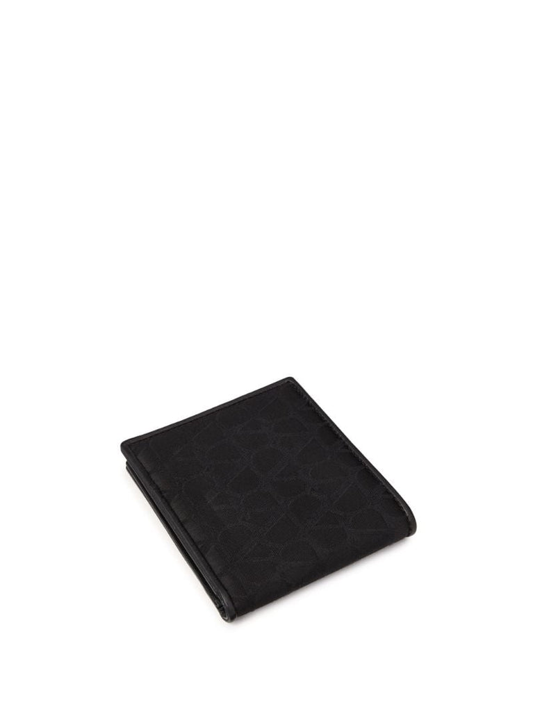 Black Toile Iconographe Bi-fold Wallet