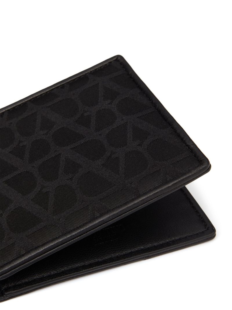 Black Toile Iconographe Bi-fold Wallet