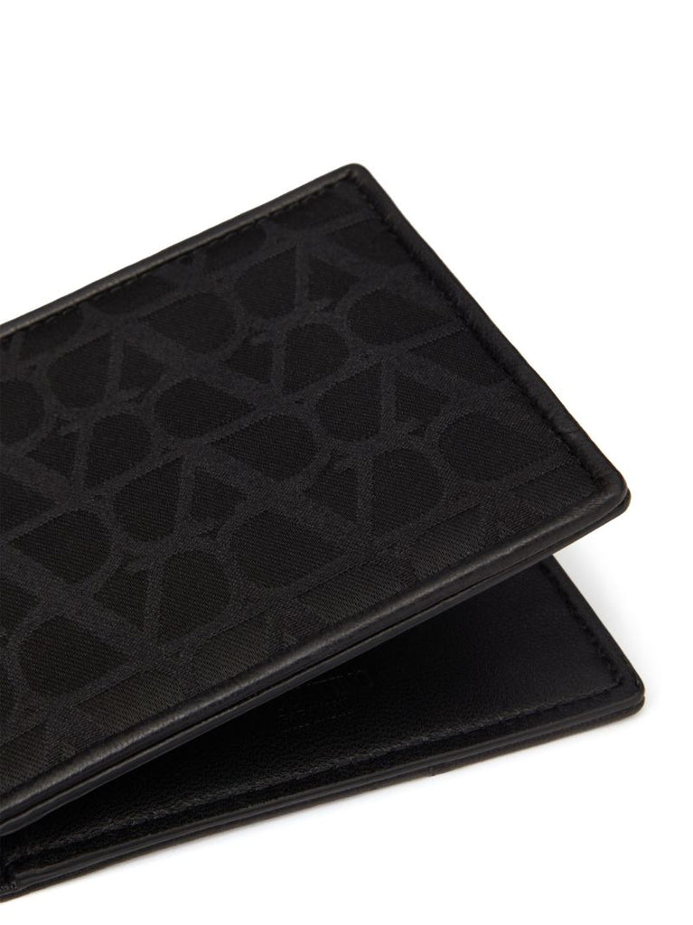 Black Toile Iconographe Bi-fold Wallet