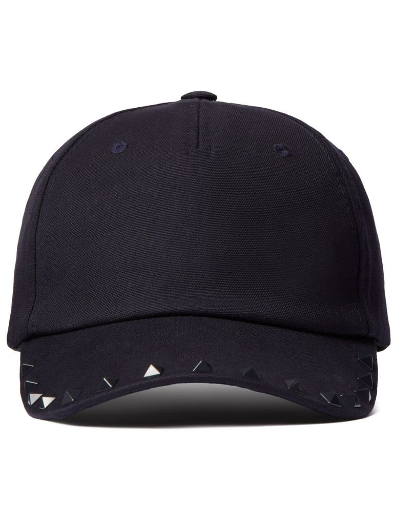 Blue Rockstud Cotton Baseball Cap