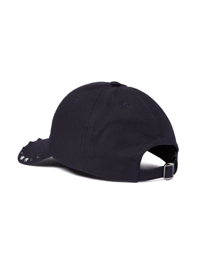 Blue Rockstud Cotton Baseball Cap