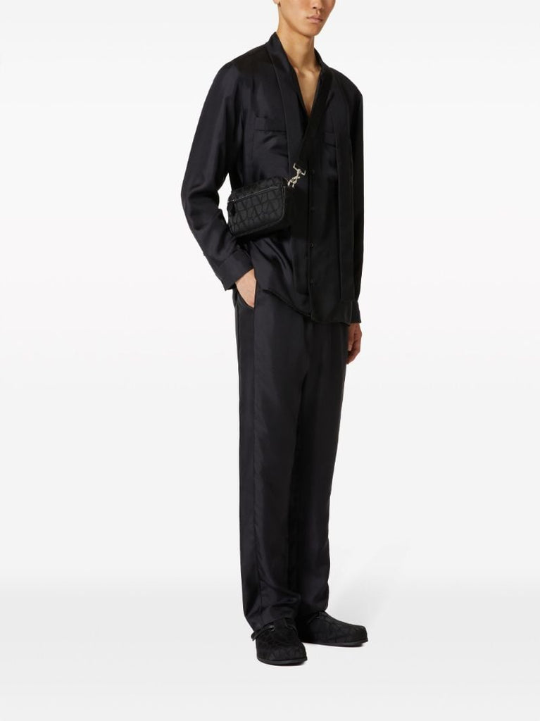 Black Toile Iconographe Shoulder Bag