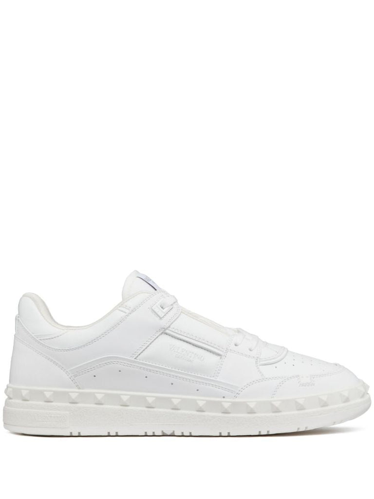 White Freedots Low Top Sneakers