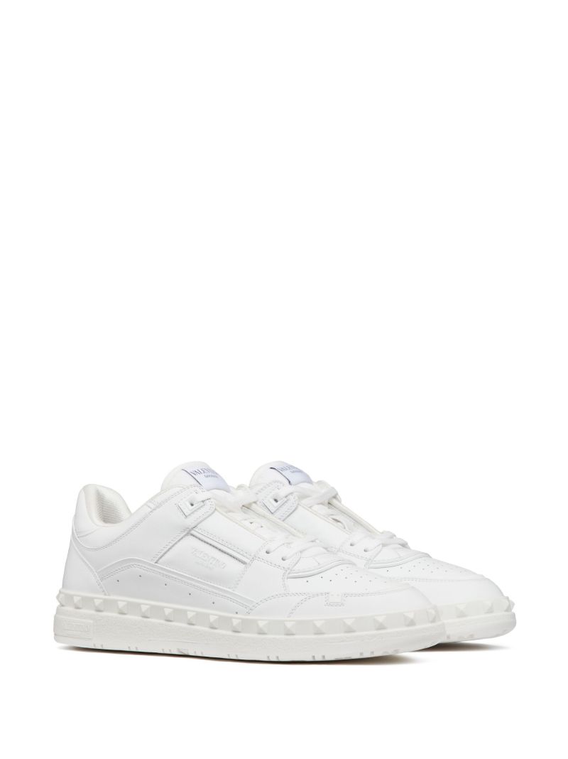 White Freedots Low Top Sneakers