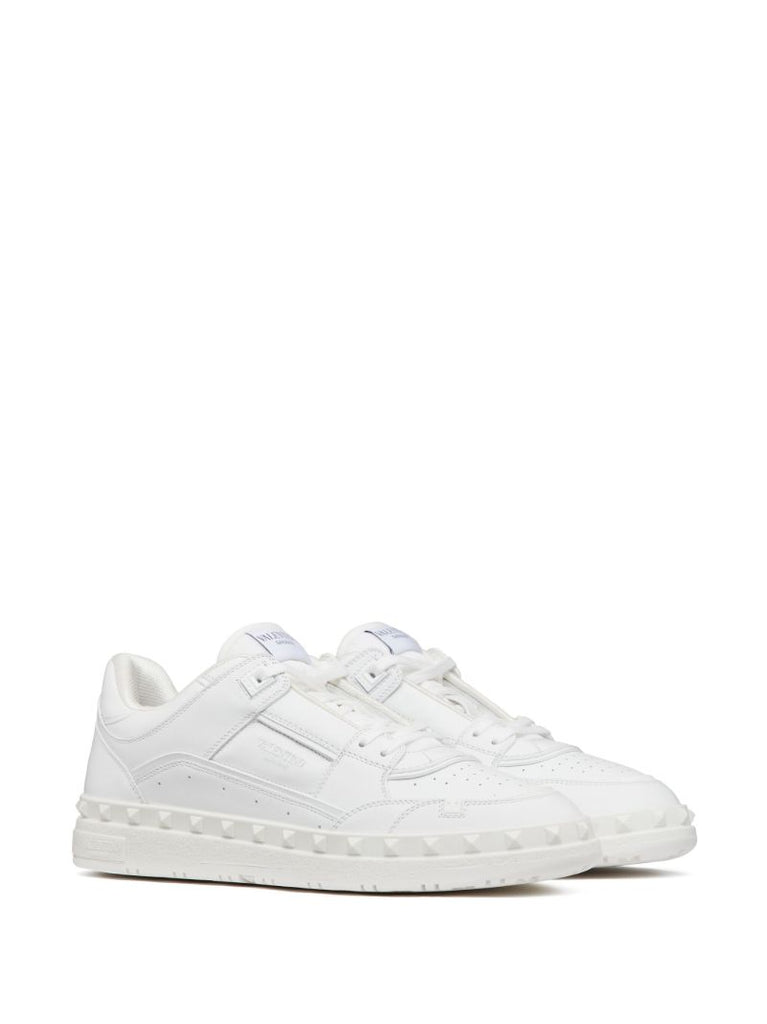 White Freedots Low Top Sneakers