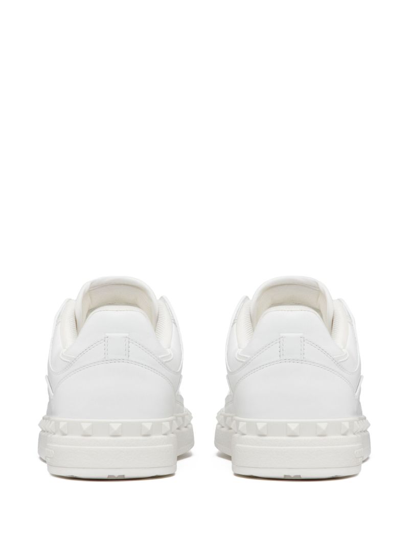 White Freedots Low Top Sneakers