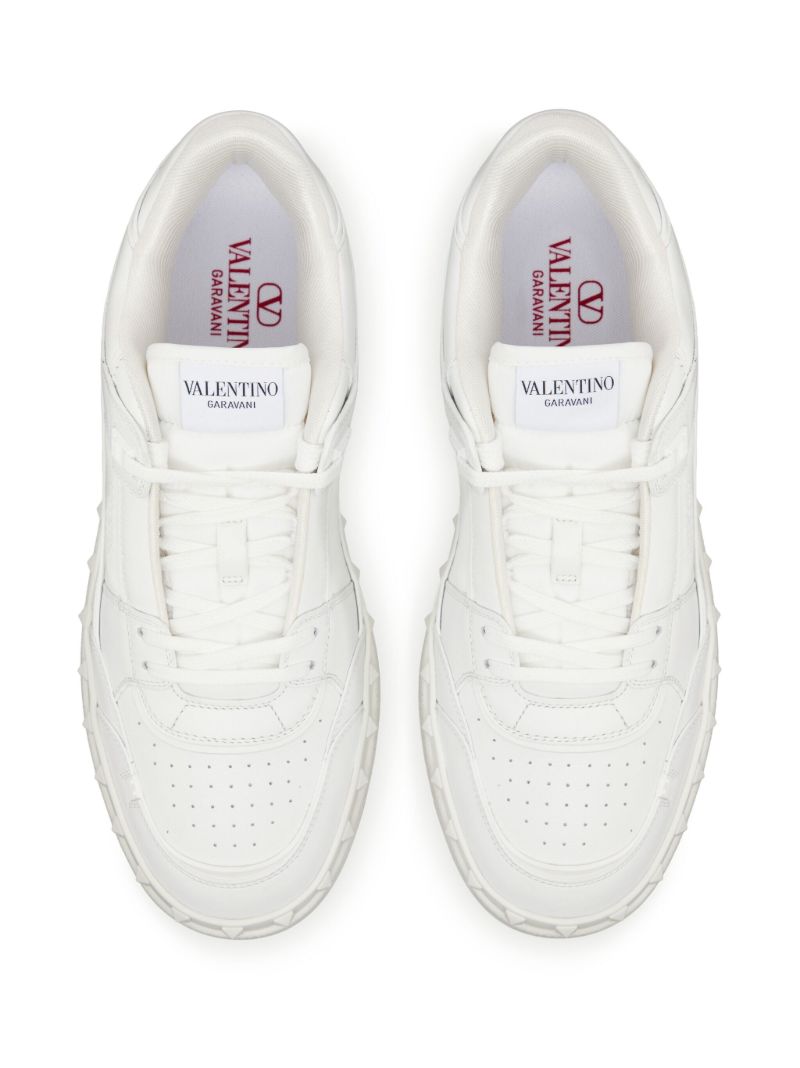 White Freedots Low Top Sneakers