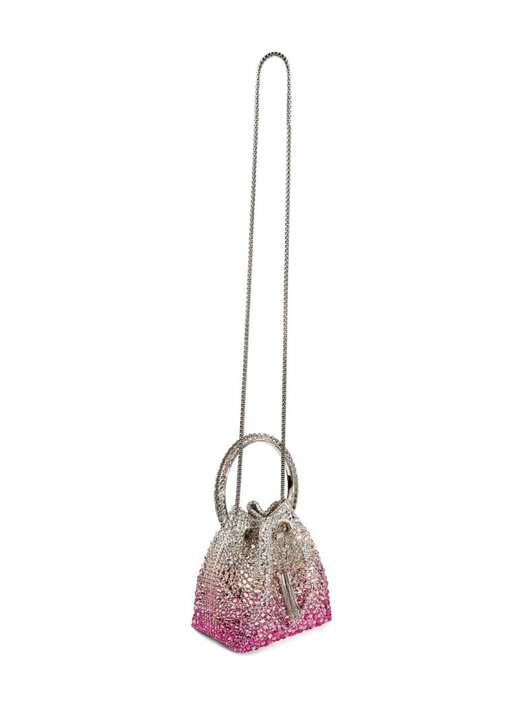 Pink Bon Bon Crystal-embellished Bucket Bag