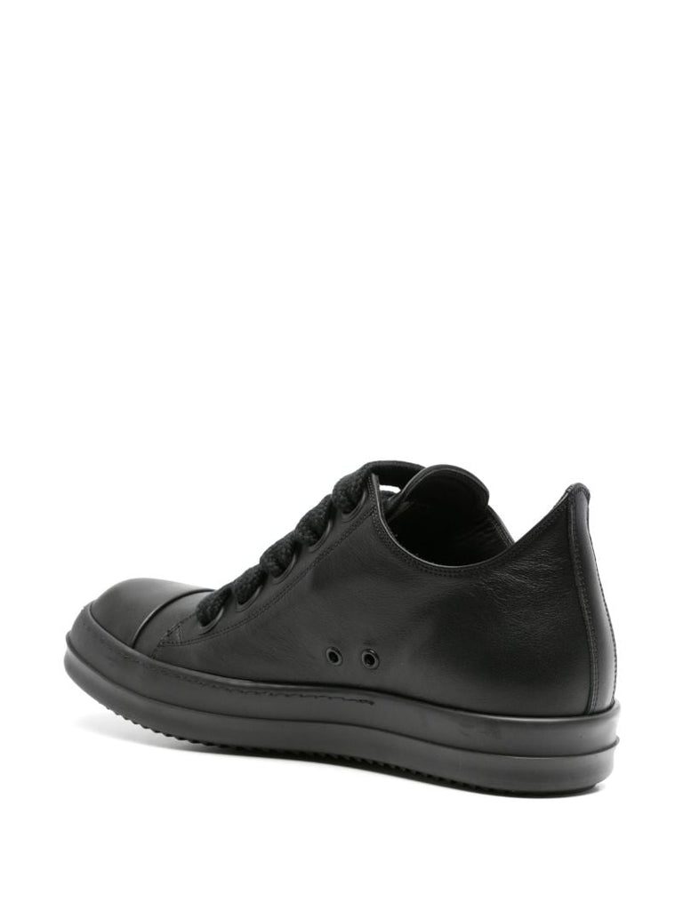 Black Lido Runway Leather Sneakers